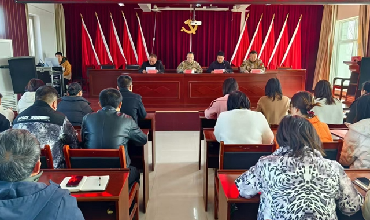 陕西渭南大荔县两宜镇召开 基层武装部政治教导员宣布任命大会